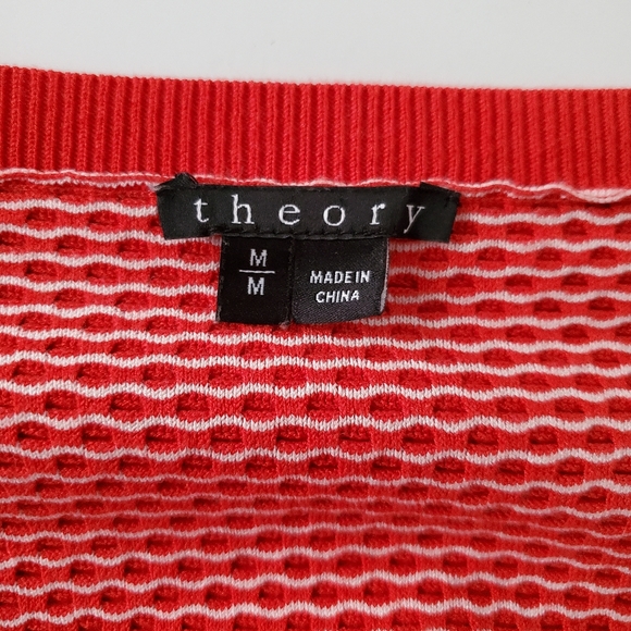 Theory Tamrist Striped Knit long sleeve Sweater sz Med - Picture 9 of 11